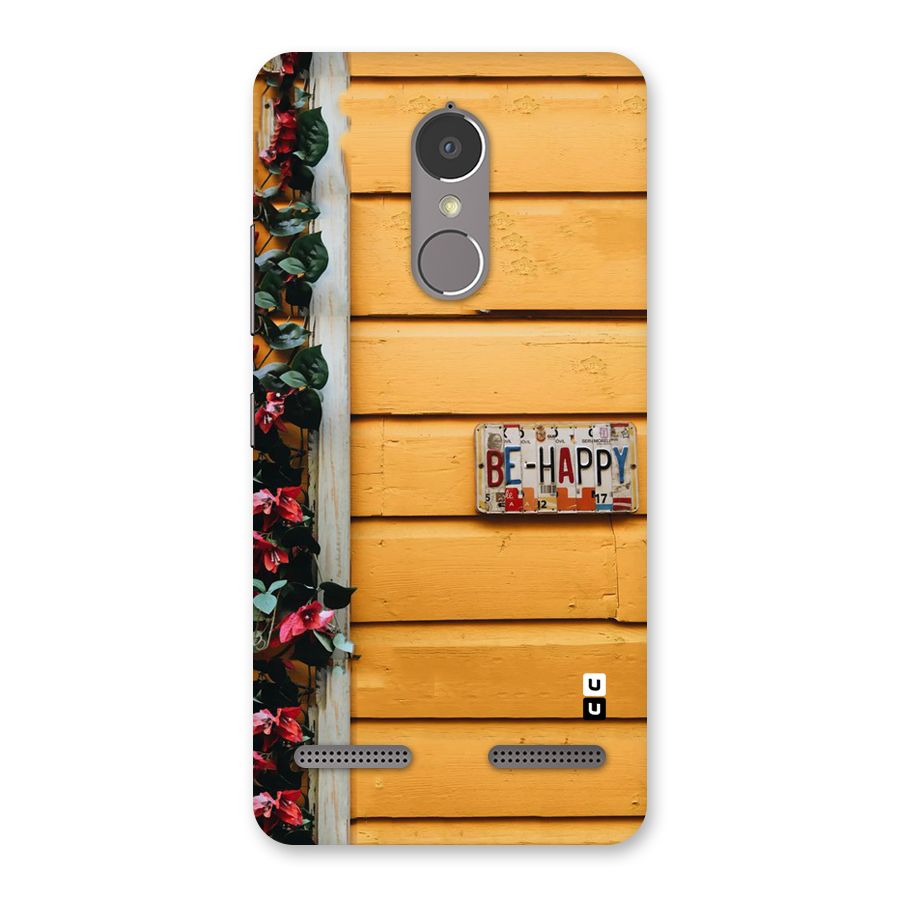 Be Happy Yellow Wall Back Case for Lenovo K6 Power