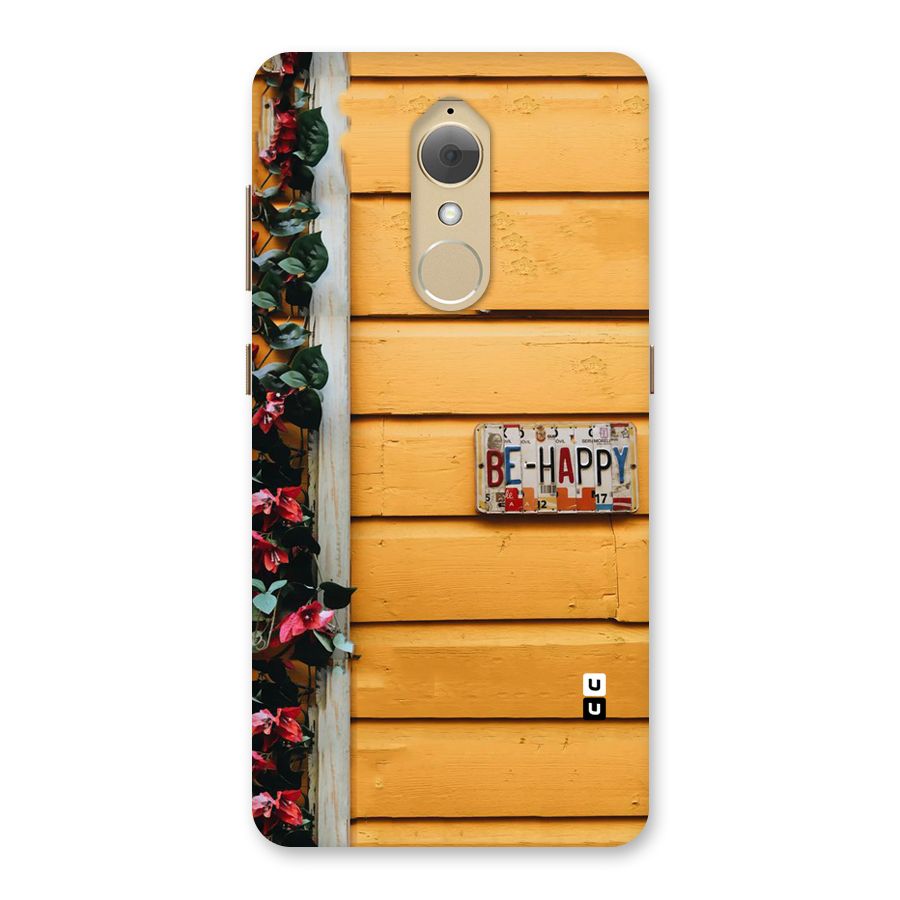 Be Happy Yellow Wall Back Case for Lenovo K8