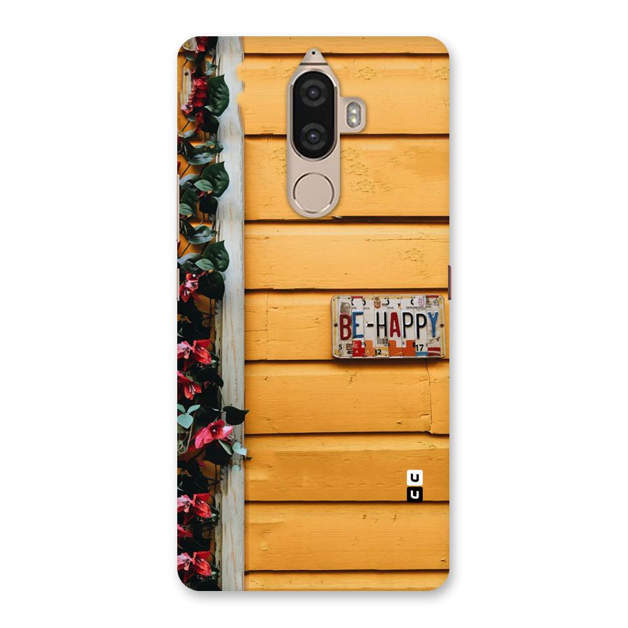 Be Happy Yellow Wall Back Case for Lenovo K8 Note