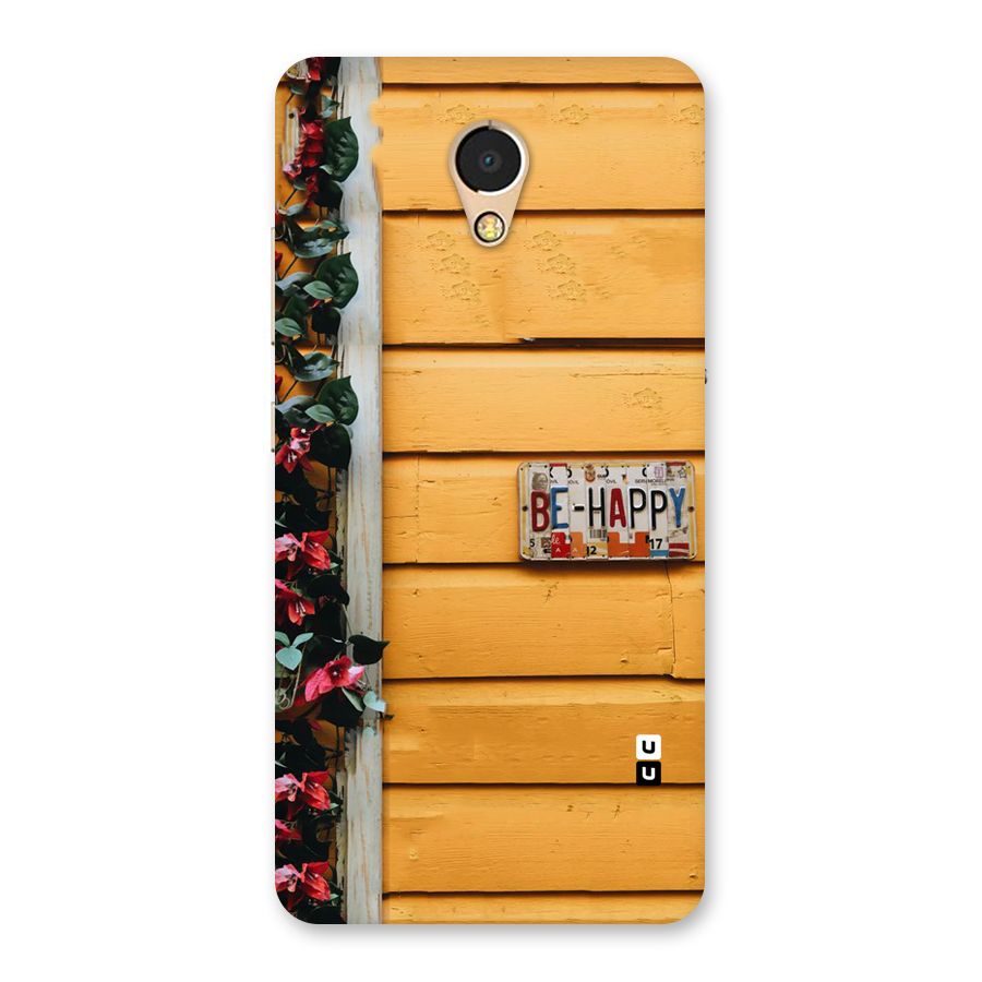 Be Happy Yellow Wall Back Case for Lenovo P2