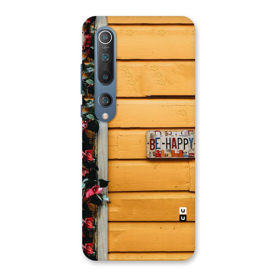 Be Happy Yellow Wall Back Case for Mi 10
