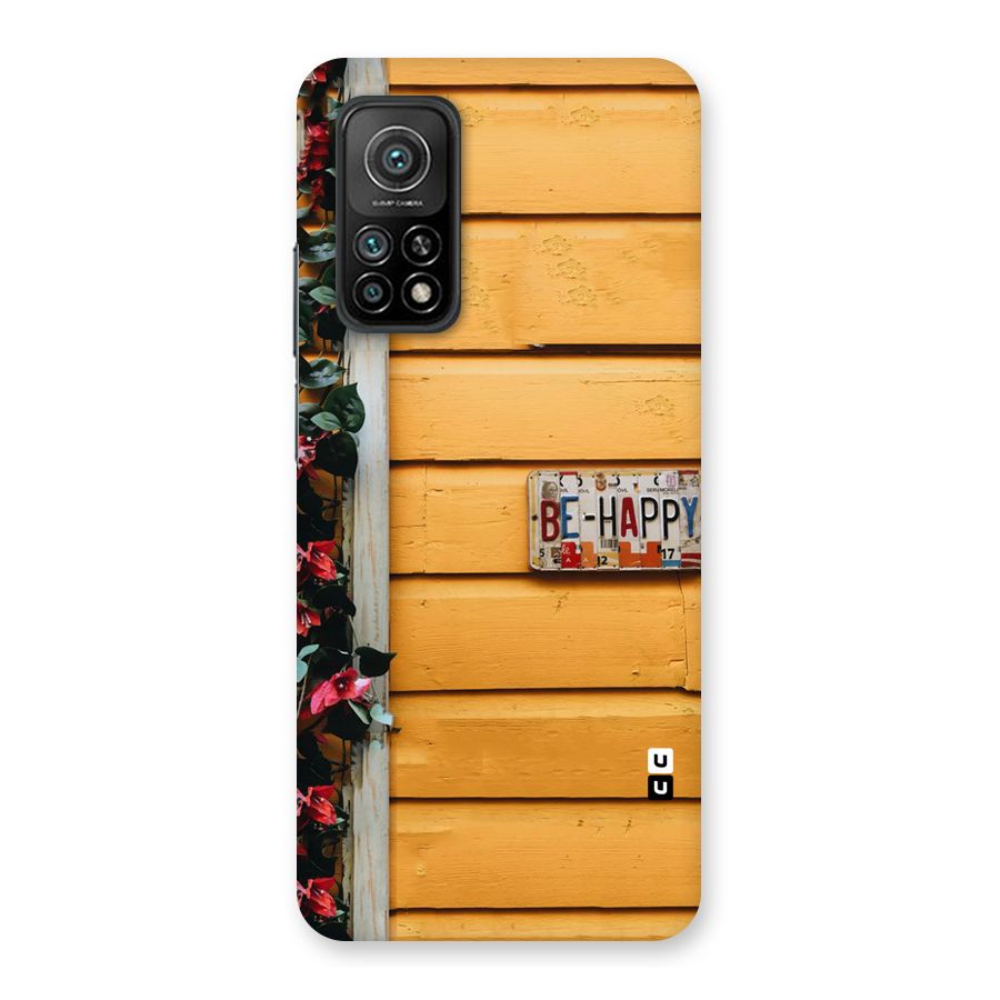 Be Happy Yellow Wall Back Case for Mi 10T 5G