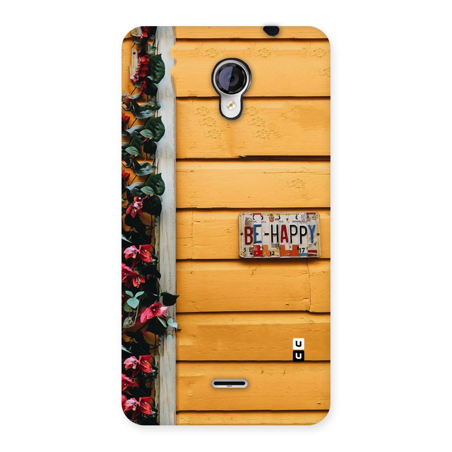 Be Happy Yellow Wall Back Case for Micromax Unite 2 A106