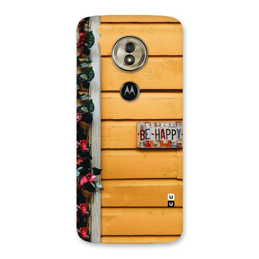 Be Happy Yellow Wall Back Case for Moto G6 Play