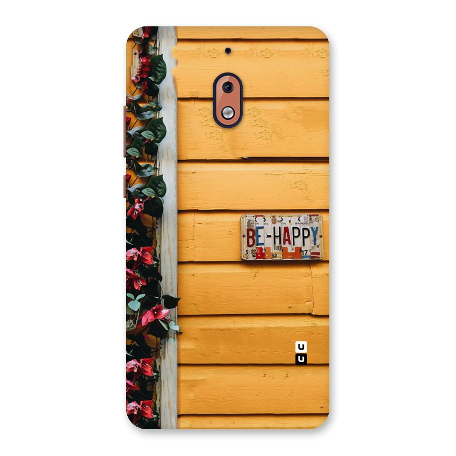 Be Happy Yellow Wall Back Case for Nokia 2.1