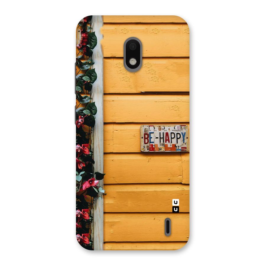 Be Happy Yellow Wall Back Case for Nokia 2.2