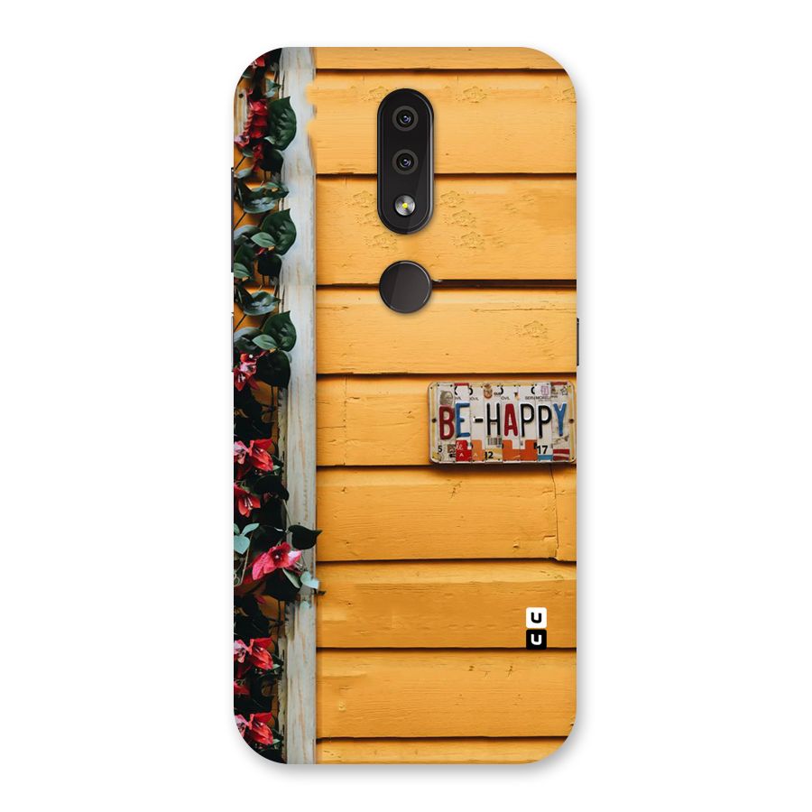 Be Happy Yellow Wall Back Case for Nokia 4.2