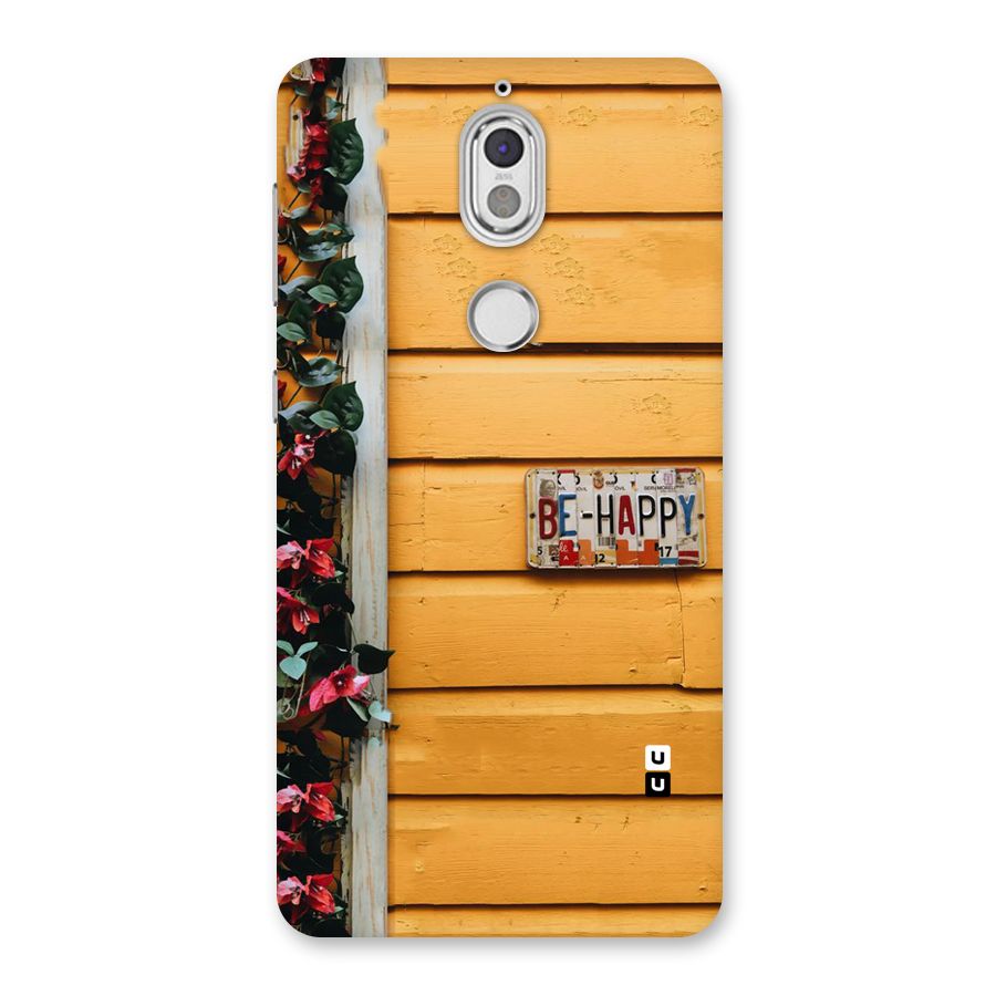 Be Happy Yellow Wall Back Case for Nokia 7