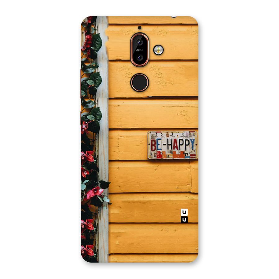 Be Happy Yellow Wall Back Case for Nokia 7 Plus