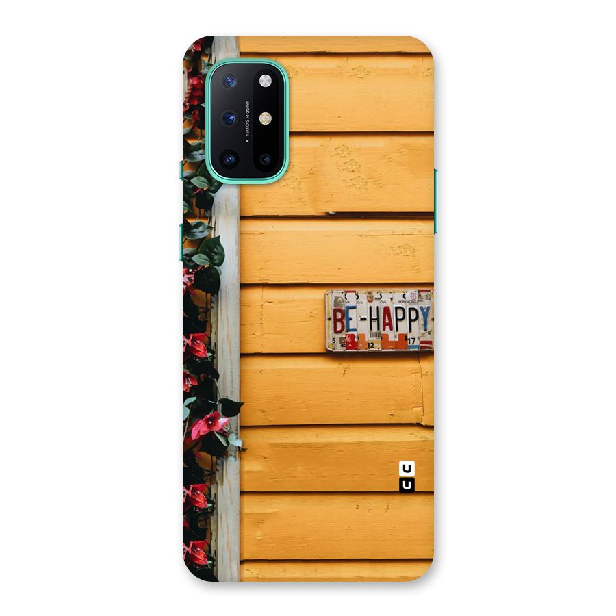 Be Happy Yellow Wall Back Case for OnePlus 8T