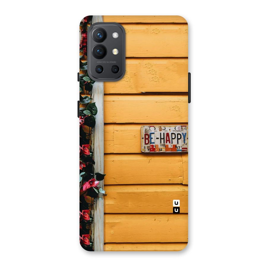 Be Happy Yellow Wall Back Case for OnePlus 9R