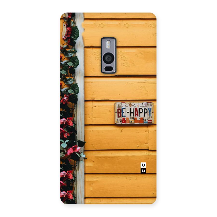 Be Happy Yellow Wall Back Case for OnePlus Two