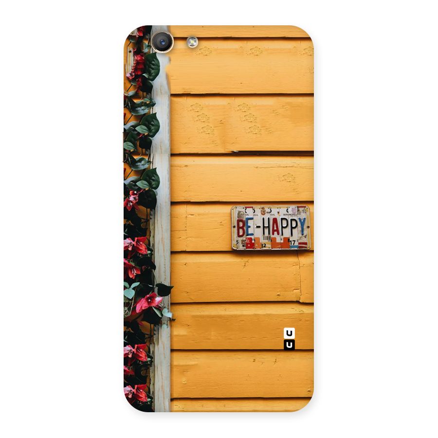 Be Happy Yellow Wall Back Case for Oppo A59