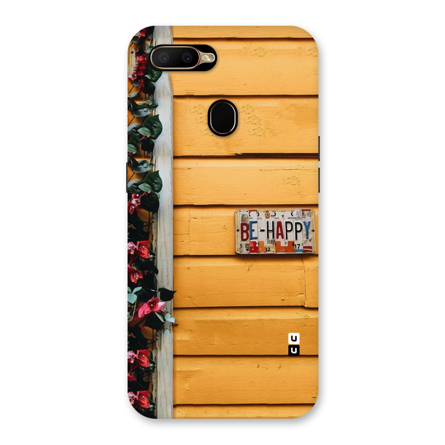 Be Happy Yellow Wall Back Case for Oppo A5s