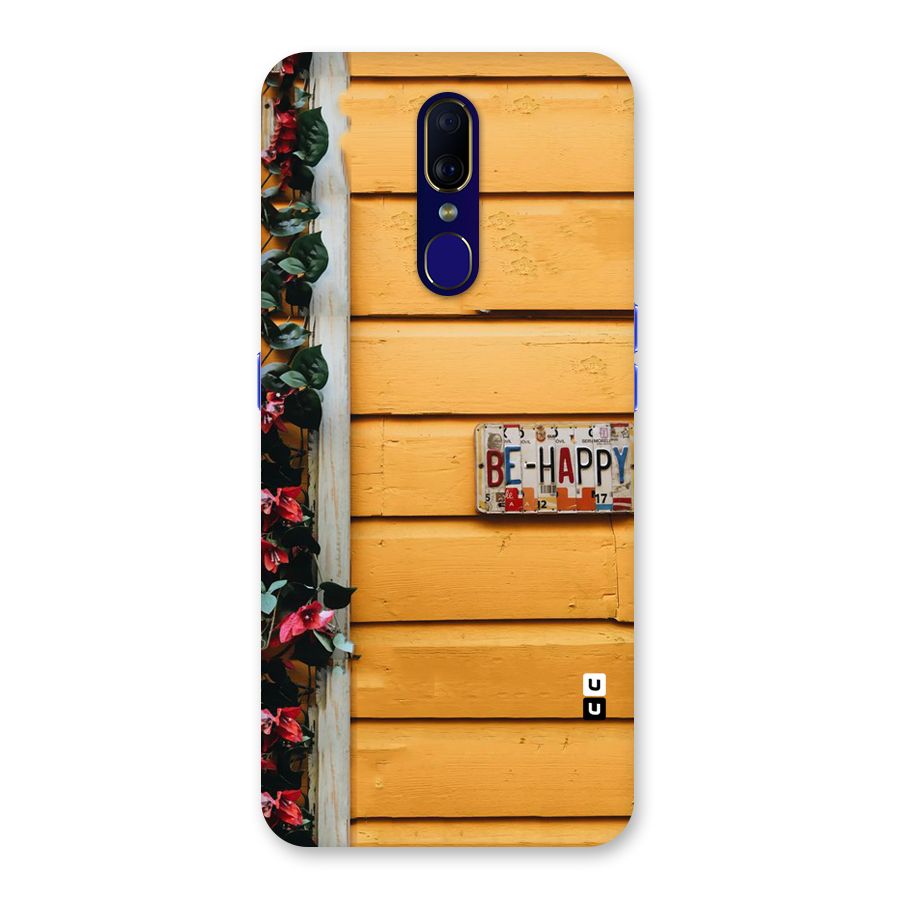 Be Happy Yellow Wall Back Case for Oppo A9