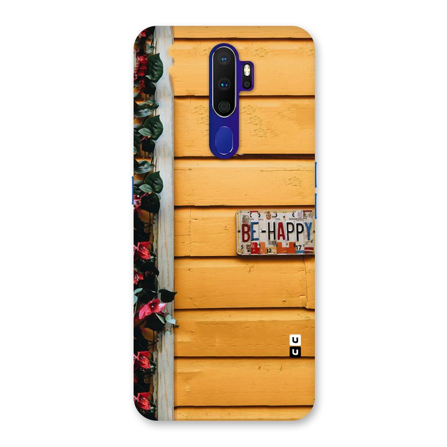 Be Happy Yellow Wall Back Case for Oppo A9 (2020)
