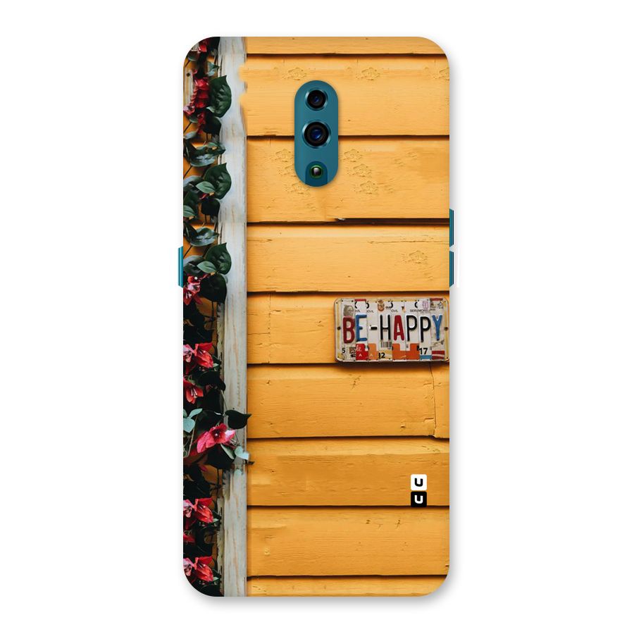 Be Happy Yellow Wall Back Case for Oppo Reno