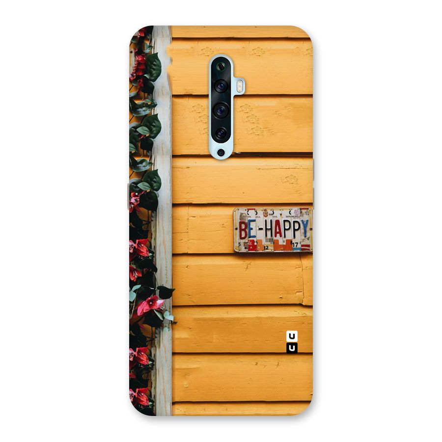 Be Happy Yellow Wall Back Case for Oppo Reno2 Z
