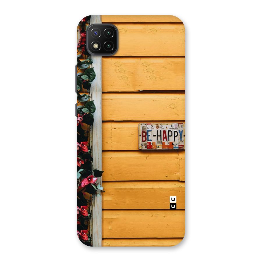 Be Happy Yellow Wall Back Case for Poco C3