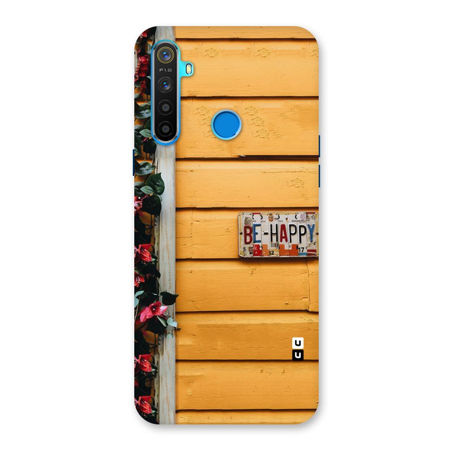 Be Happy Yellow Wall Back Case for Realme 5