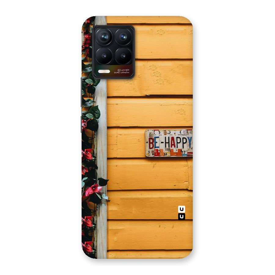 Be Happy Yellow Wall Back Case for Realme 8