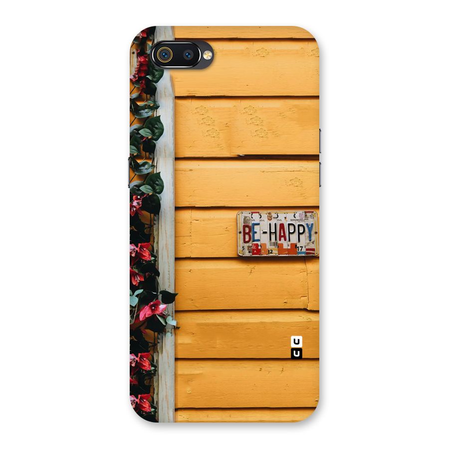 Be Happy Yellow Wall Back Case for Realme C2