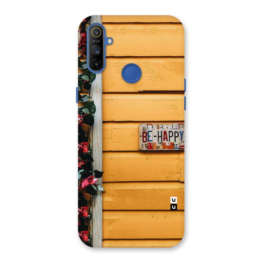 Be Happy Yellow Wall Back Case for Realme Narzo 10A