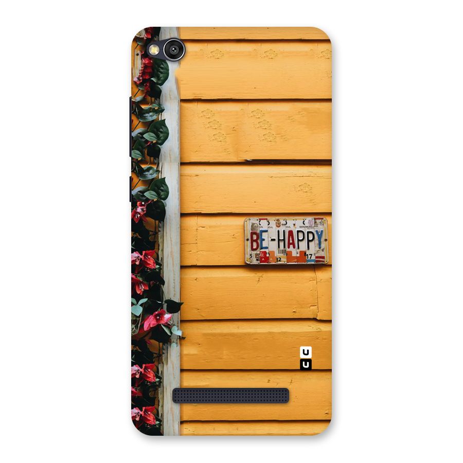 Be Happy Yellow Wall Back Case for Redmi 4A