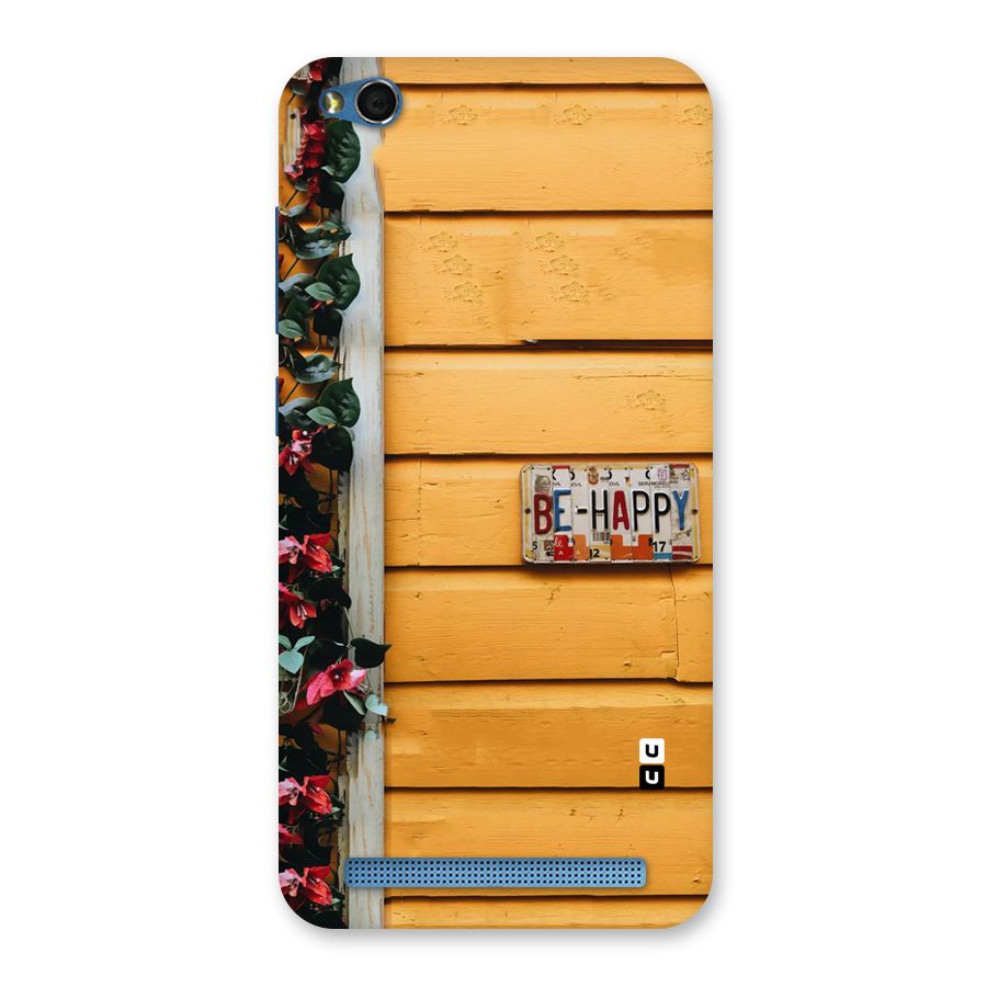 Be Happy Yellow Wall Back Case for Redmi 5A