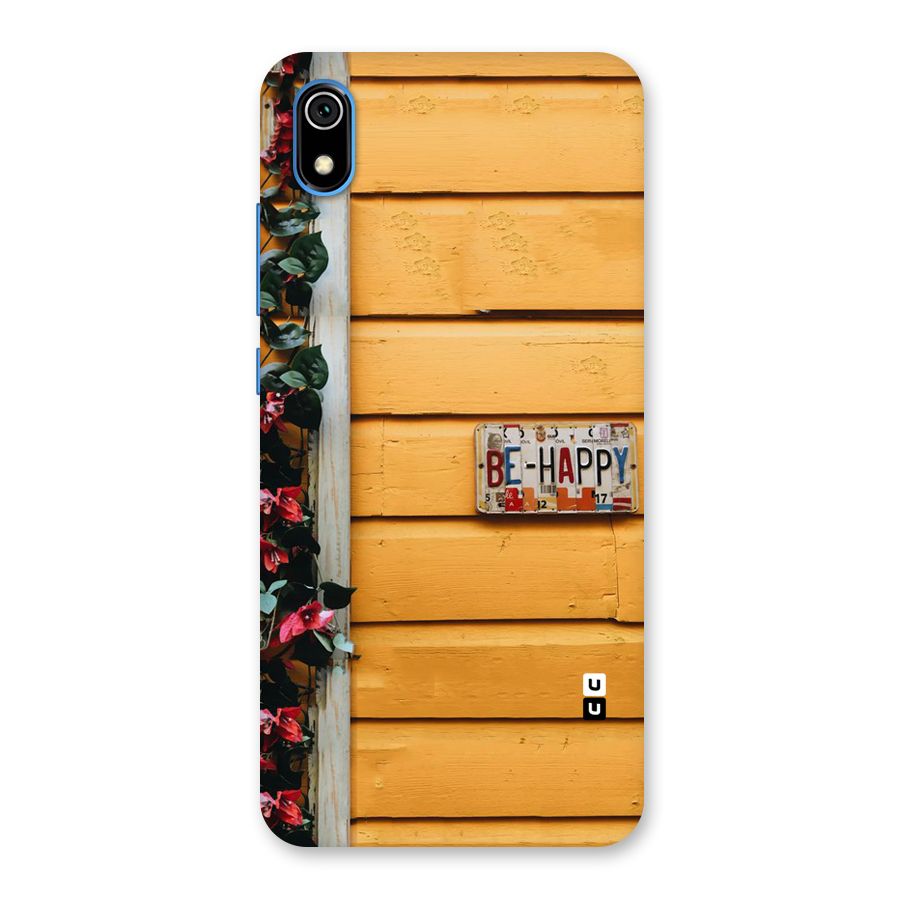 Be Happy Yellow Wall Back Case for Redmi 7A