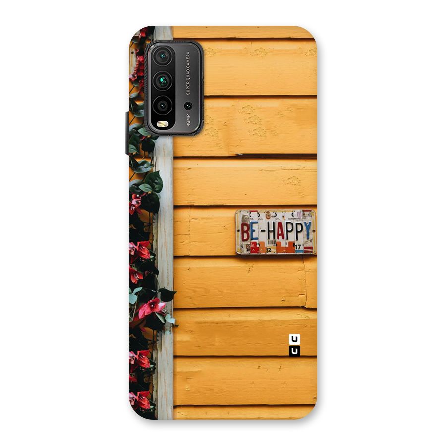 Be Happy Yellow Wall Back Case for Redmi 9 Power