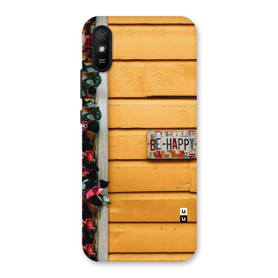 Be Happy Yellow Wall Back Case for Redmi 9i
