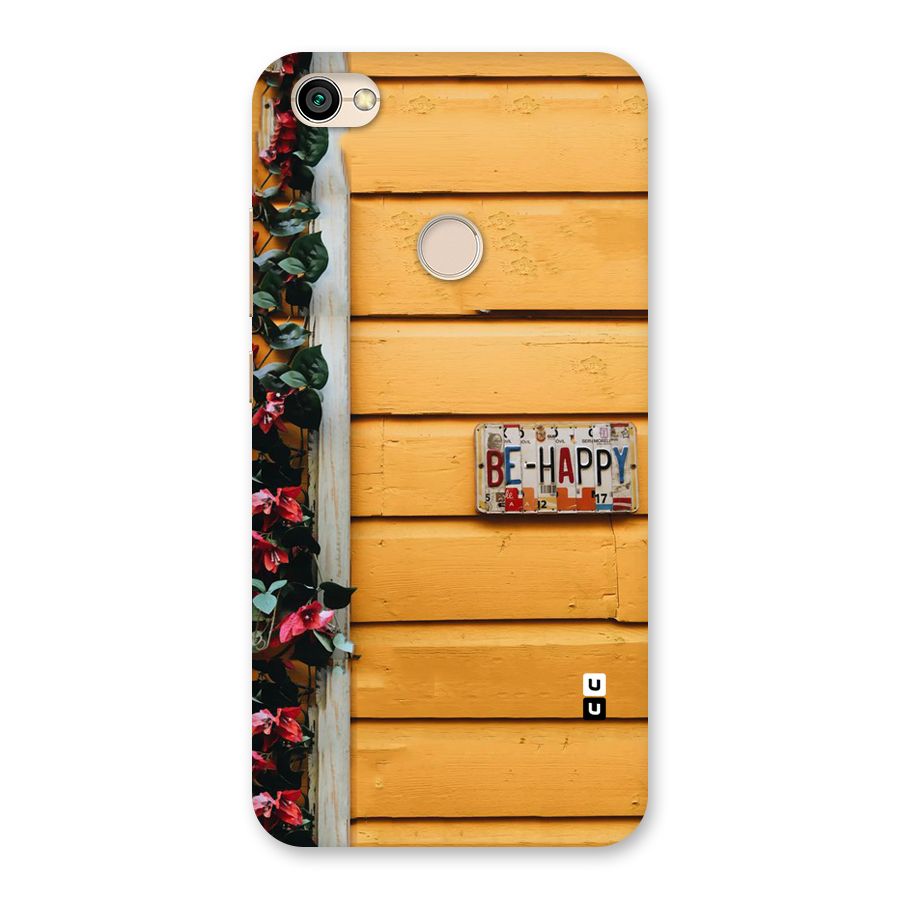Be Happy Yellow Wall Back Case for Redmi Y1 2017