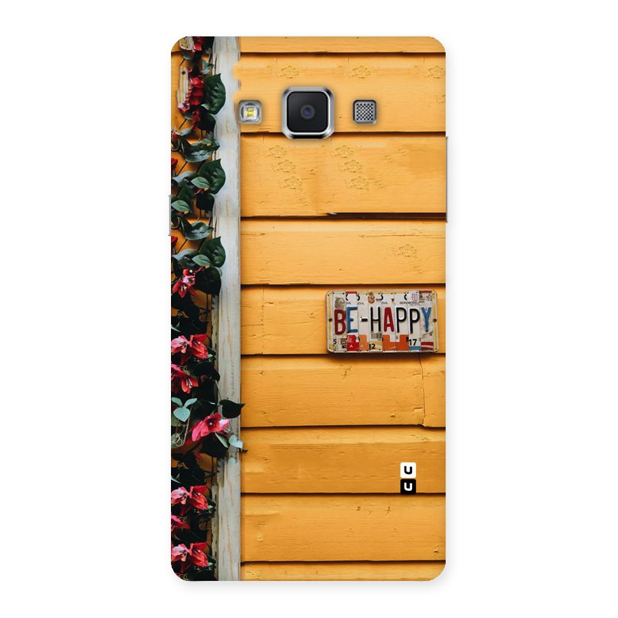 Be Happy Yellow Wall Back Case for Samsung Galaxy A5