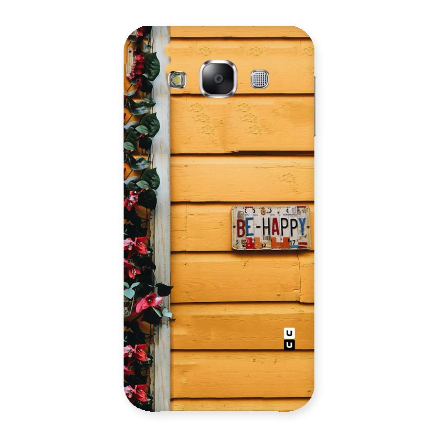 Be Happy Yellow Wall Back Case for Samsung Galaxy E5