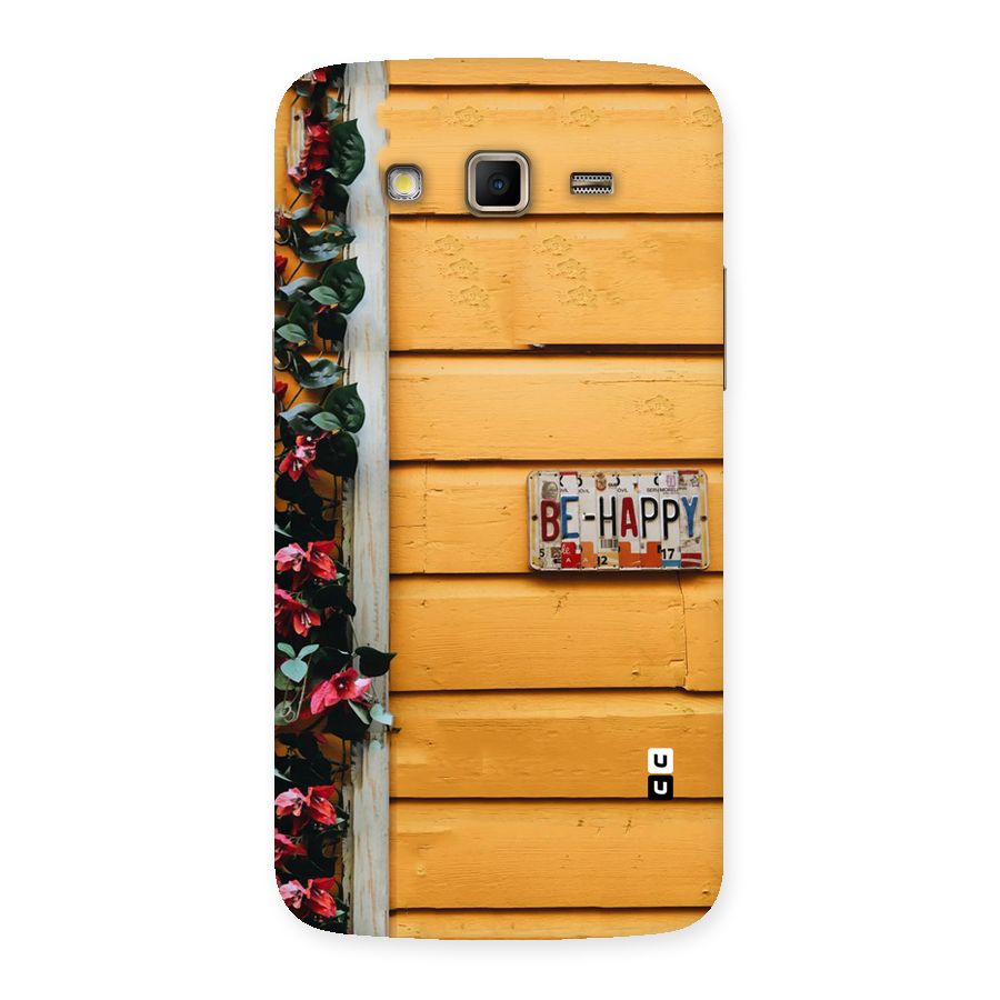 Be Happy Yellow Wall Back Case for Samsung Galaxy Grand 2