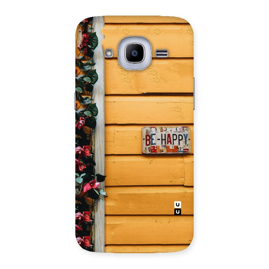 Be Happy Yellow Wall Back Case for Samsung Galaxy J2 Pro