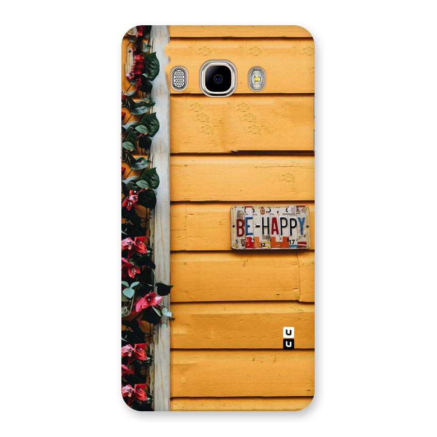 Be Happy Yellow Wall Back Case for Samsung Galaxy J7 2016