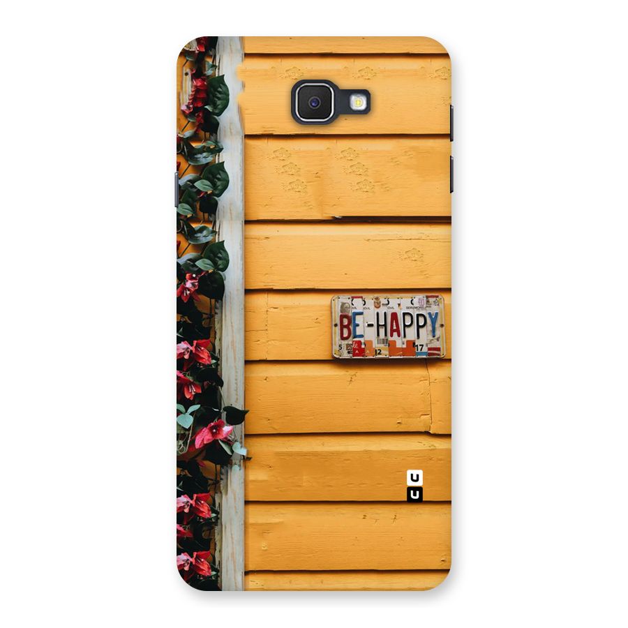 Be Happy Yellow Wall Back Case for Samsung Galaxy J7 Prime