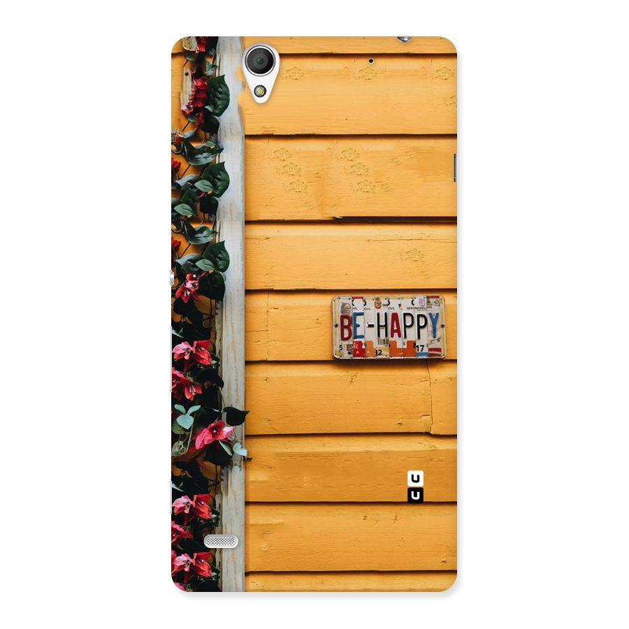 Be Happy Yellow Wall Back Case for Sony Xperia C4