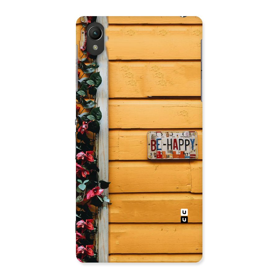 Be Happy Yellow Wall Back Case for Sony Xperia Z2