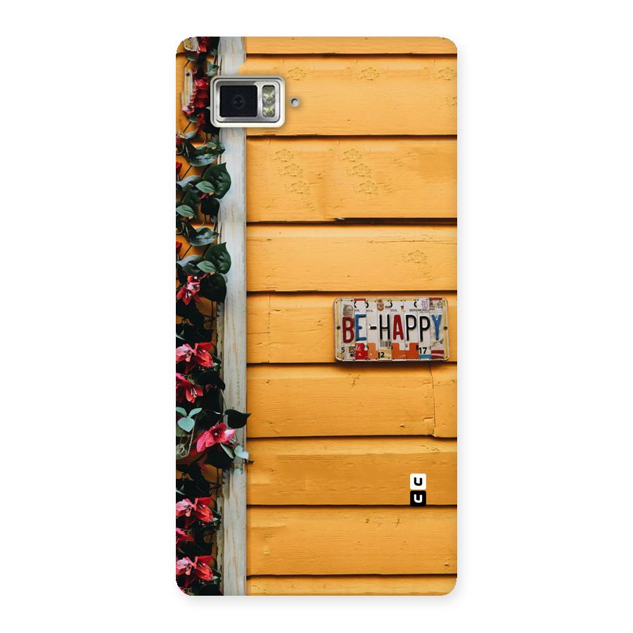 Be Happy Yellow Wall Back Case for Vibe Z2 Pro K920