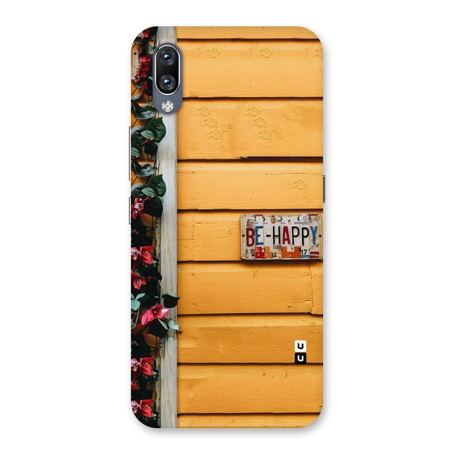 Be Happy Yellow Wall Back Case for Vivo NEX