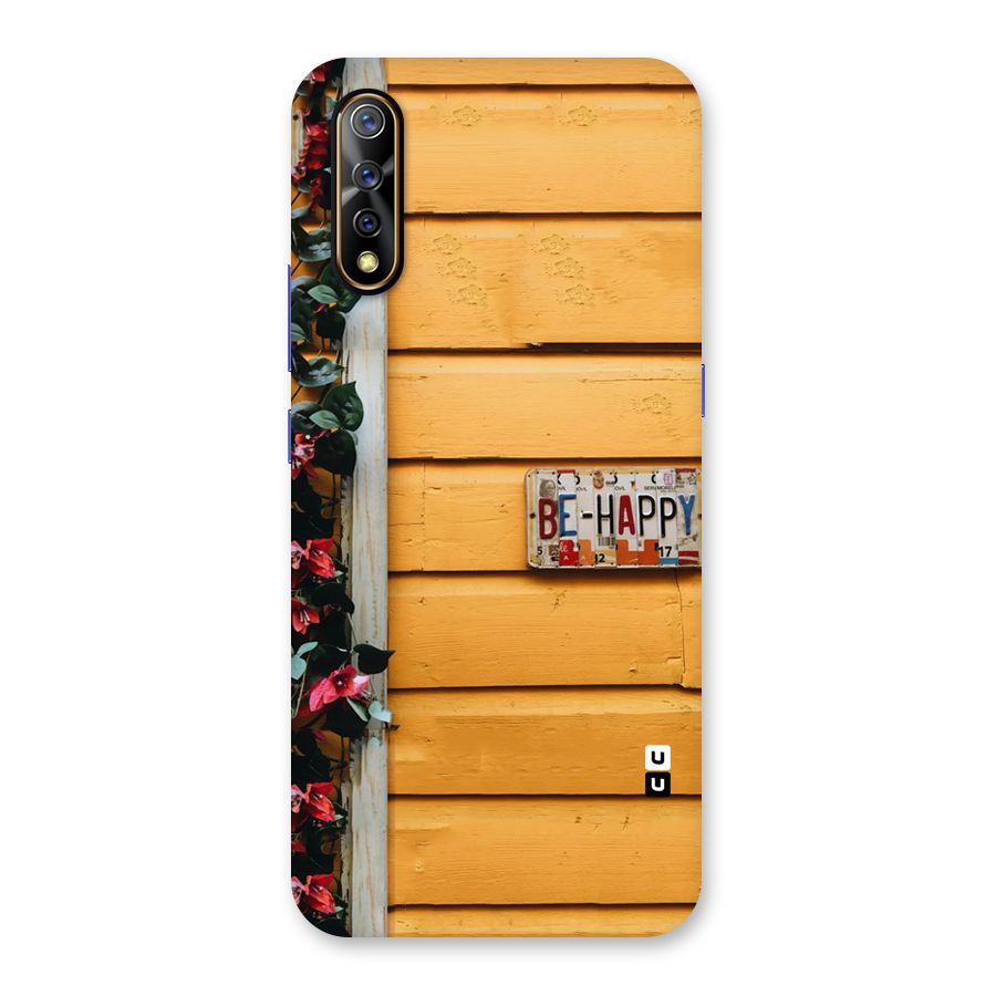 Be Happy Yellow Wall Back Case for Vivo S1
