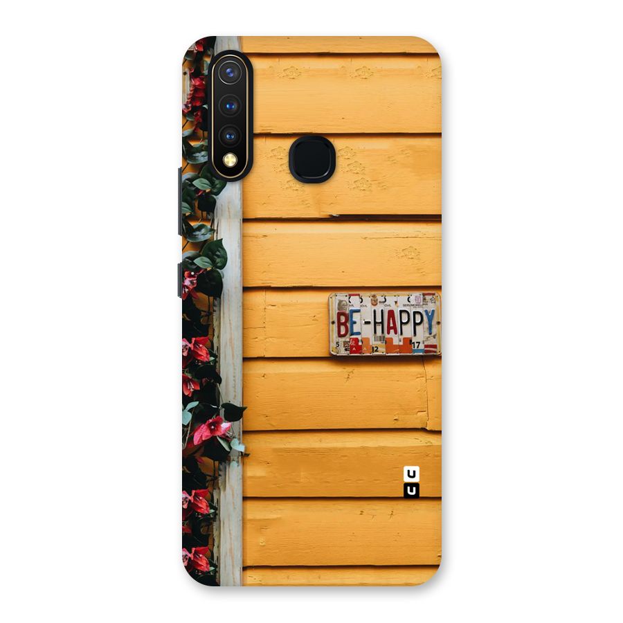 Be Happy Yellow Wall Back Case for Vivo U20