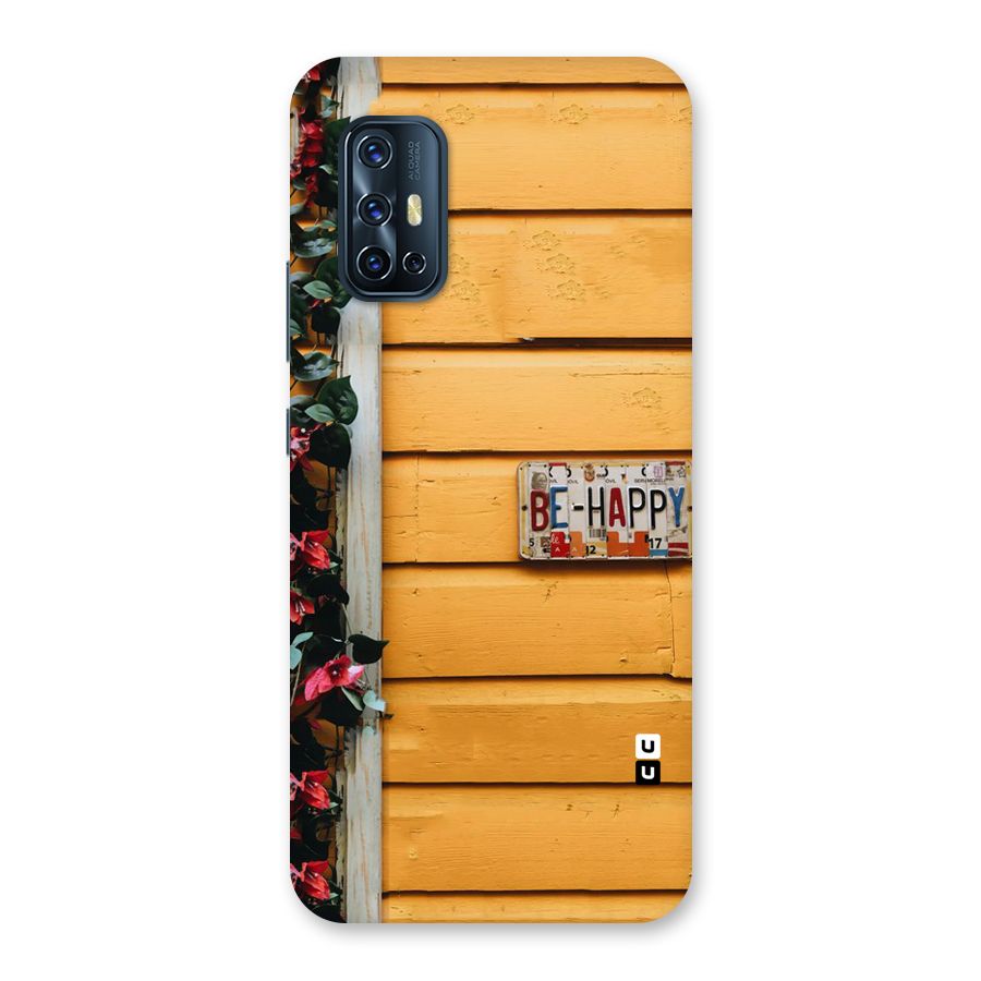 Be Happy Yellow Wall Back Case for Vivo V17