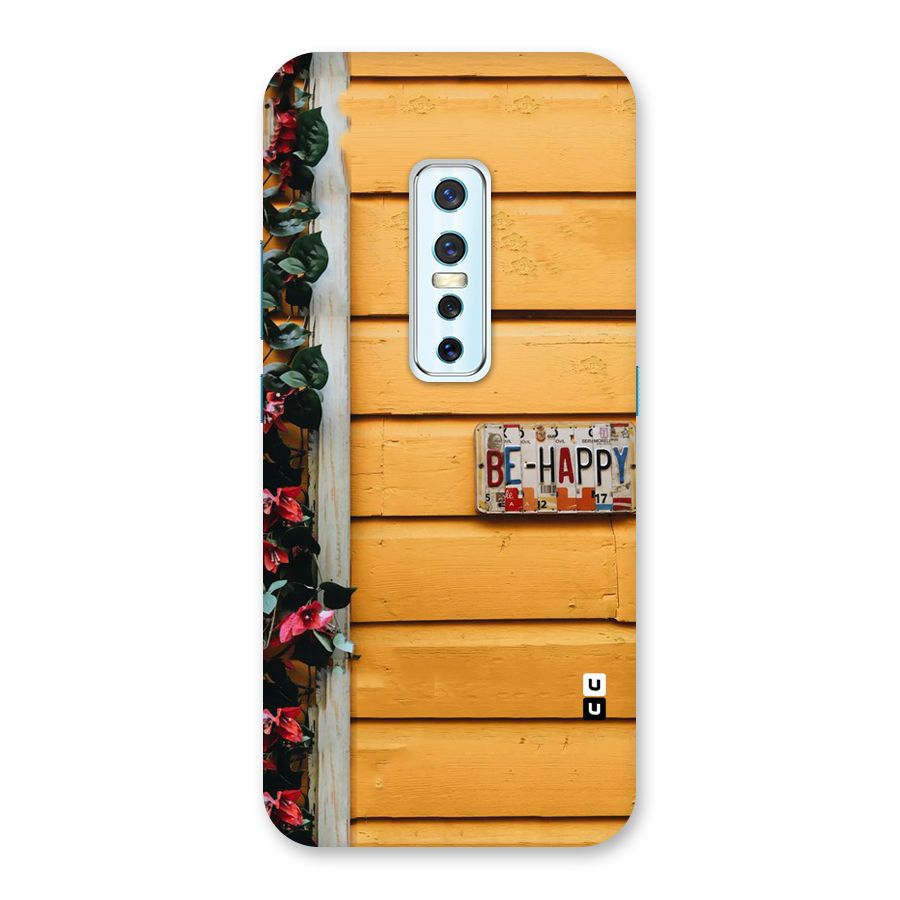Be Happy Yellow Wall Back Case for Vivo V17 Pro