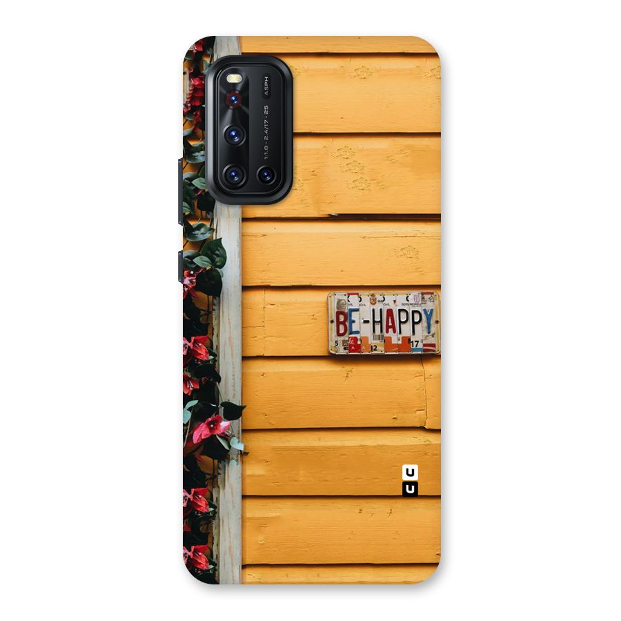 Be Happy Yellow Wall Back Case for Vivo V19