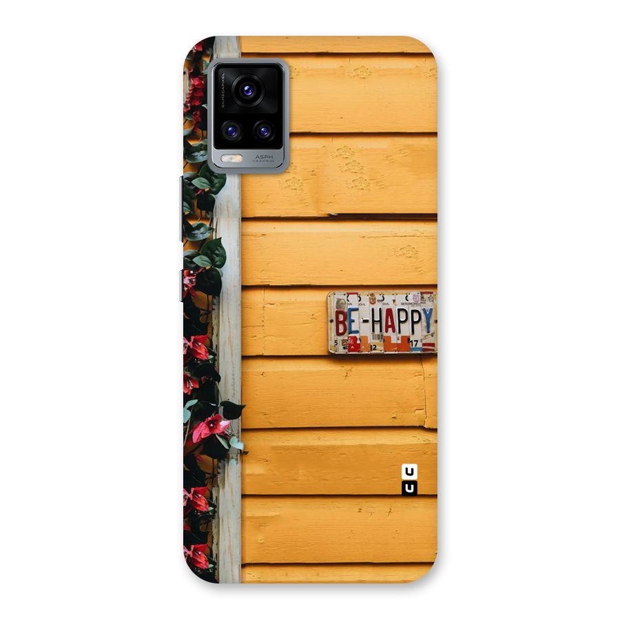 Be Happy Yellow Wall Back Case for Vivo V20