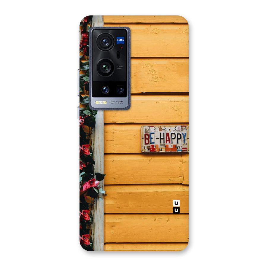 Be Happy Yellow Wall Back Case for Vivo X60 Pro Plus